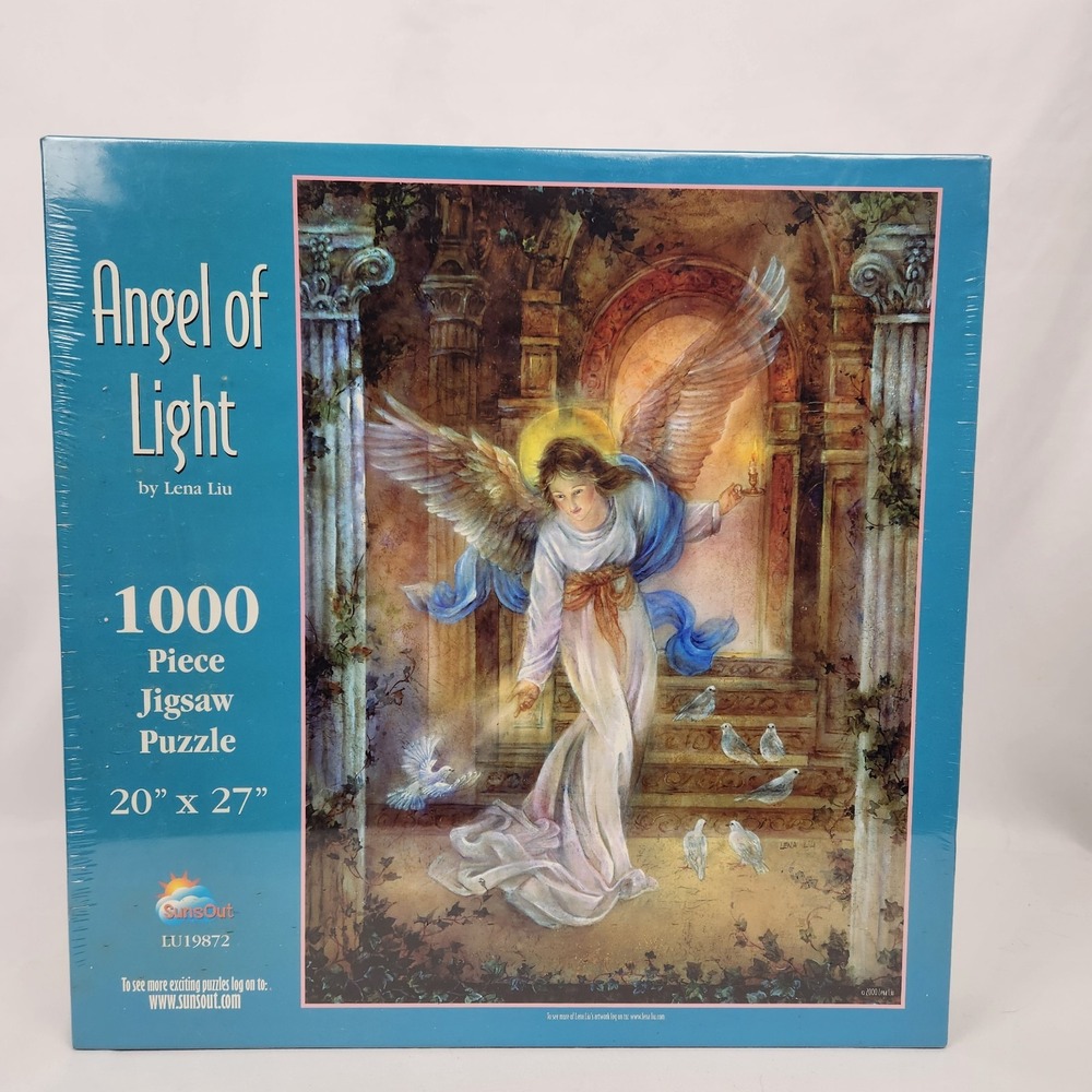 New Sealed SunsOut "Angel of Light" by Lena Liu 1000 Pc Puzzle 20"x27" LU19872‎